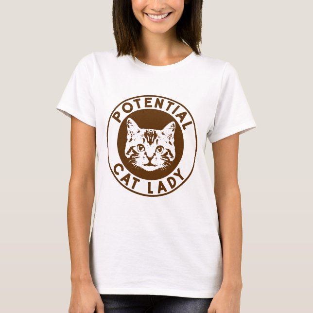 Potential Cat Lady 2 T-Shirt (Vorderseite)