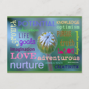 Potenzialwachstum Blue Beach Song™ Postkarte