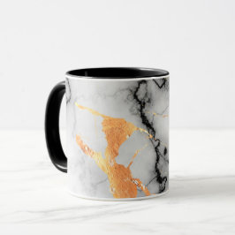 Pothalter aus schwarzem, goldfarbenem und grauem M Tasse