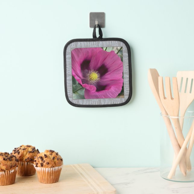 Pothalter mit Magenta Poppy Topflappen (Insitu (Hängend))
