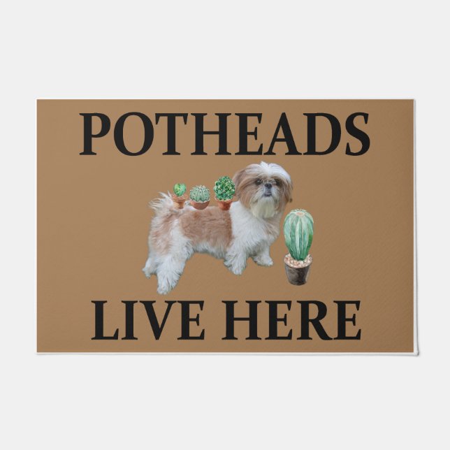 Potheads Live Here, Dog Lover Havanese Fußmatte (Vorderseite)