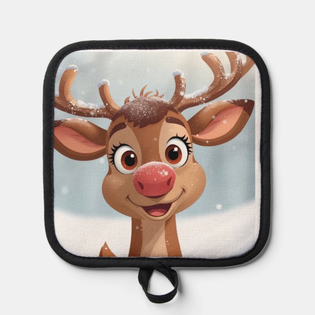 Potholder with Christmas design Topflappen (Vorderseite)