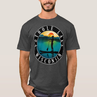 Pothole Lake Wisconsin Paddleboarding T-Shirt