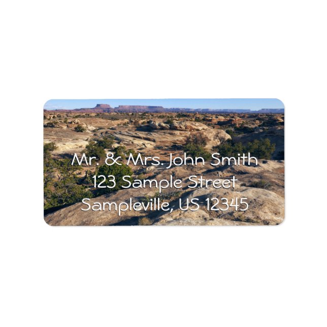 Pothole Point Trail im Canyonlands Nationalpark Adressaufkleber (Vorne)