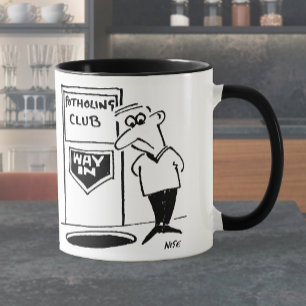 Potholing Club Tür. Potholer Tasse