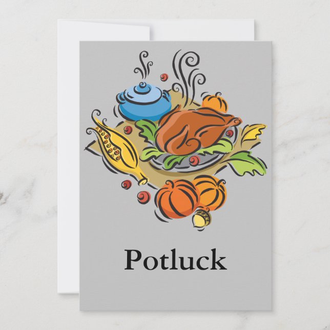 Potluck Einladung (Vorderseite)