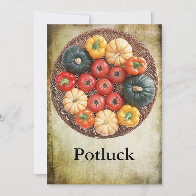 Potluck Einladung (Vorderseite)