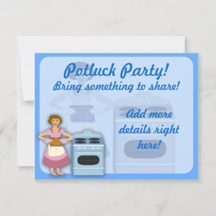 Potluck-Party Einladung