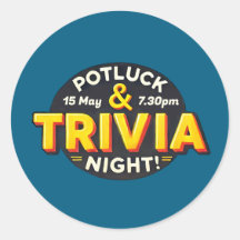 Potluck Trivia Night Party trifft sich