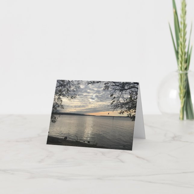 Potomac River Sunset Note Card Dankeskarte (Vorderseite)