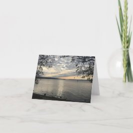 Potomac River Sunset Note Card Dankeskarte