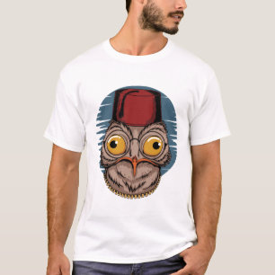 Potoo Barista Moderne Kunst Illustration T-Shirt