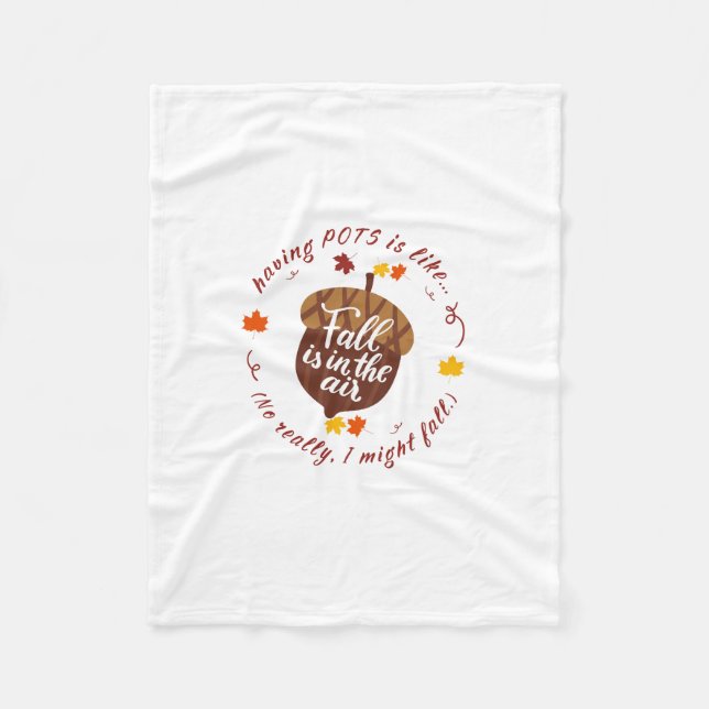 Pots Fall Theme Fleece Blanket (Vorderseite)