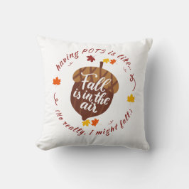 Pots Fall Theme Throw Kissen