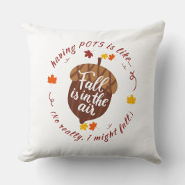 Pots Fall Theme Throw Kissen