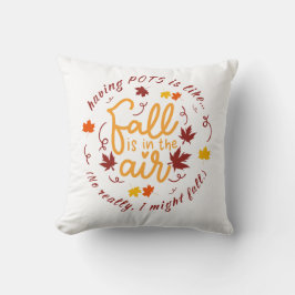 Pots Fall Theme Throw Kissen