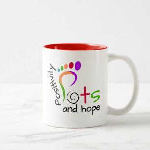 POTS - Positivität und Hoffnung Zweifarbige Tasse