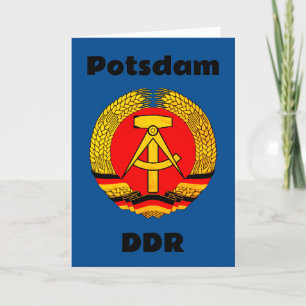 Potsdam, DDR (DDR) Dankeskarte