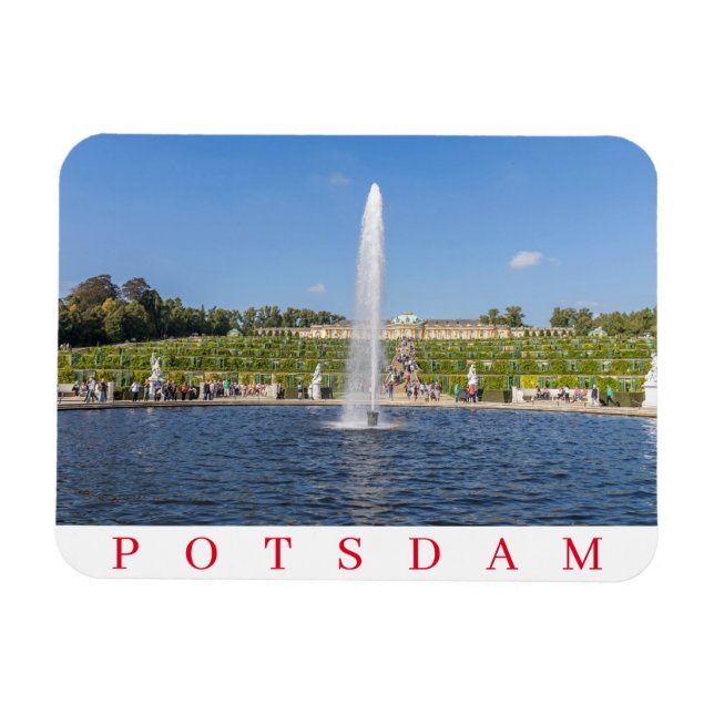 Potsdam Sanssouci Palace Gardens Kühlschrankmagnet Magnet (Horizontal)