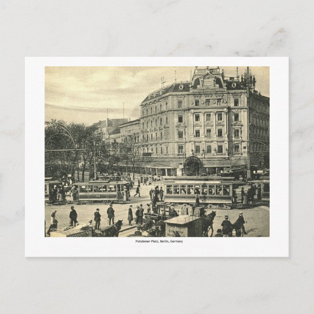 Potsdamer Platz, Berlin, Deutschland Vintag Postkarte (Vorderseite)