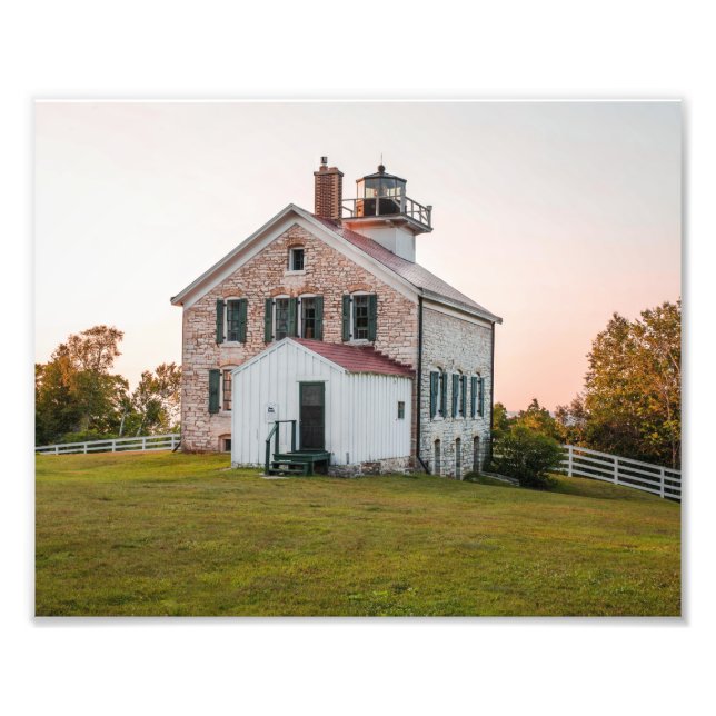 Pottawatomie Lighthouse Print Fotodruck (Vorne)