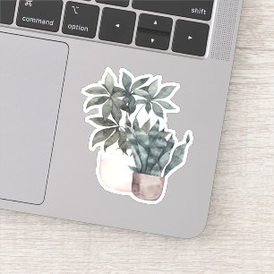 Potted Pflanze - Green Zuhause Sticker