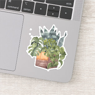 Potted Pflanze - Green Zuhause Sticker