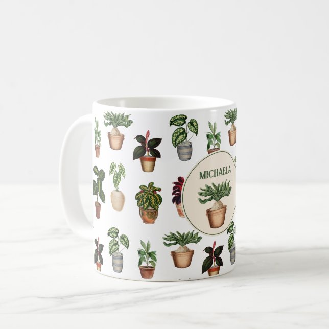 Potted Pflanze Terracotta Pots Name Kaffeetasse (Vorderseite Links)