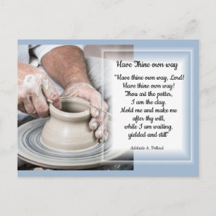 Potter am Arbeitsplatz-Karte Postkarte