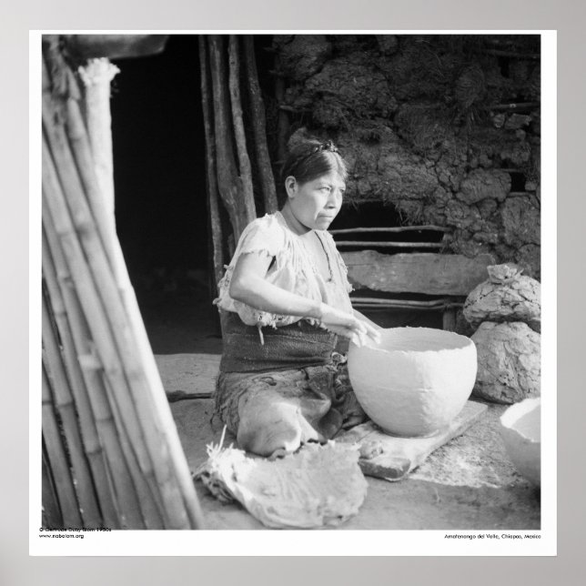 Potter ~ Amatenango del Valle, Chiapas, Mexiko Poster (Vorne)