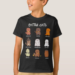 Potter Cats für die Katzenüberdeckung T-Shirt