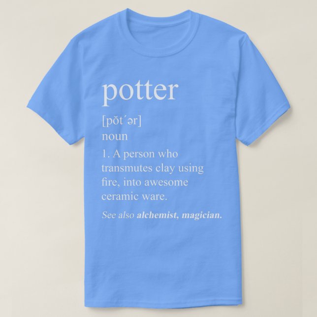 Potter-Definition T-Shirt (Design vorne)