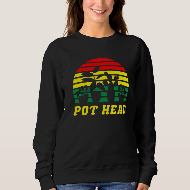 Potter-Pflanze Botanischer Garten-Kopf Sweatshirt (Vorderseite)