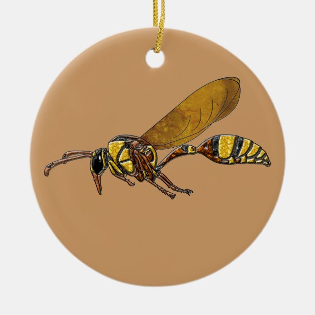 Potter Wasp Keramikornament (Vorne)