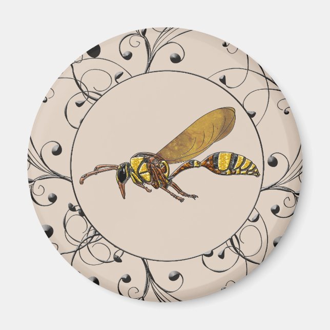 Potter Wasp Magnet (Vorne)