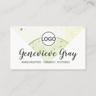 Potterie handgefertigte moderne Calligrafy Script- Visitenkarte
