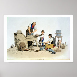 Potters, aus "Kostüm von Großbritannien", publishe Poster