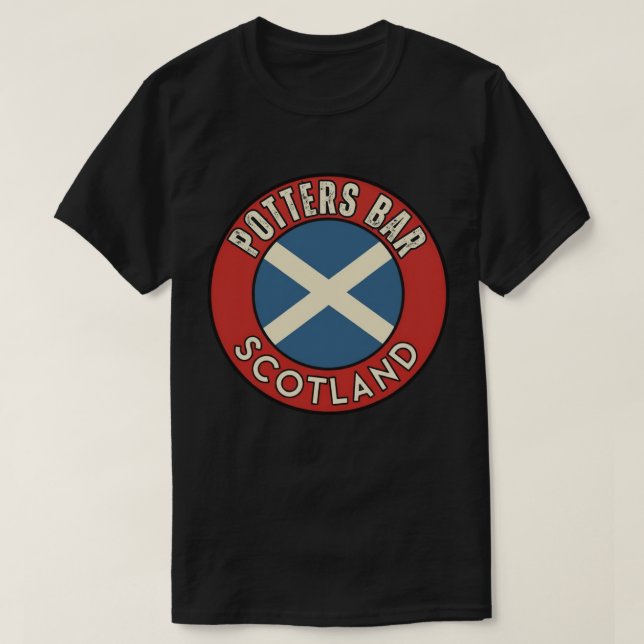 Potters Bar, Schottland T-Shirt (Design vorne)