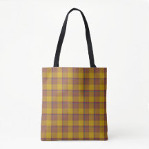Potters Clay and Pizza Plaid Gold Tan