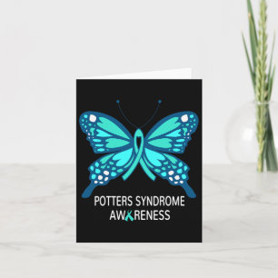 Potters Syndrome Awareness Butterfly Karte