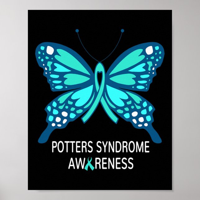 Potters Syndrome Awareness Butterfly Poster (Vorne)