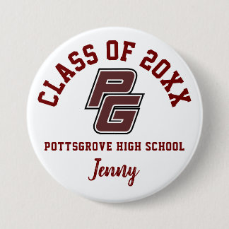 Pottsgrove-Logo für High School-Schaltflächen Eige Button
