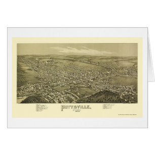 Pottsville, panoramische Karte PAs - 1889