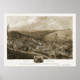 Pottsville, panoramische Karte PAs - 1922 Poster