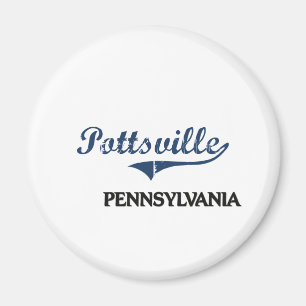 Pottsville Pennsylvania City Classic Magnet