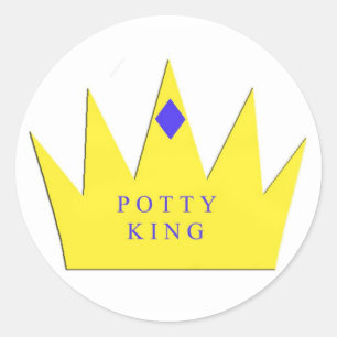 Pottty King Sticker