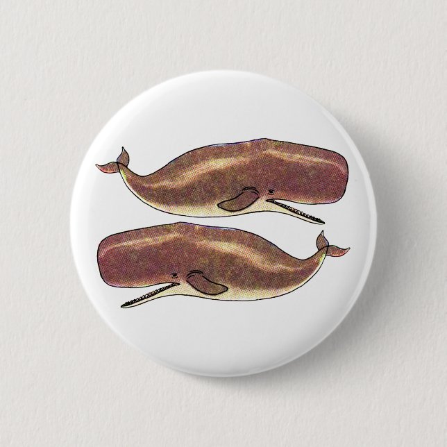 Pottwal Button (Vorderseite)