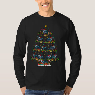 Pottwal Xmas Santa Pottwal Weihnachtsbaum T-Shirt