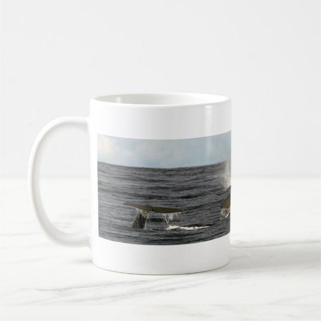 Pottwale in den Azoren Tasse (Links)