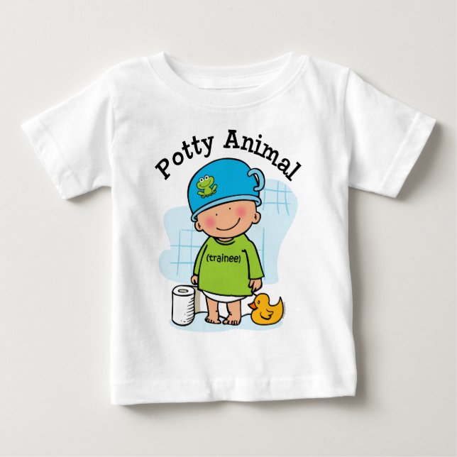 Potty Animal Boy Shirt (Vorderseite)